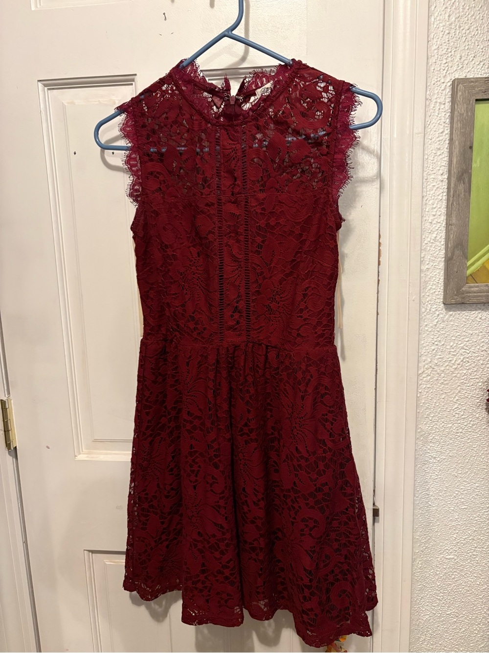 Speechless | Dresses | Speechless Burgundy Lace Fitandflare Dress